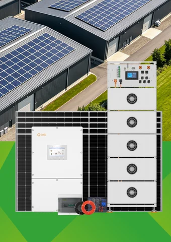 Commercial and industrial hybrid solar system equipment package